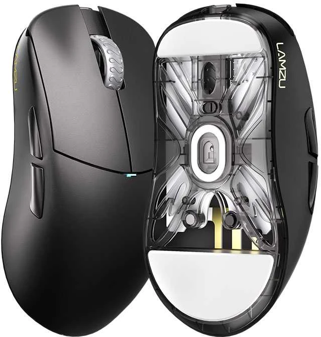 Lamzu Atlantis MINI 4K Pelė žaidimams – Charcoal Juodas