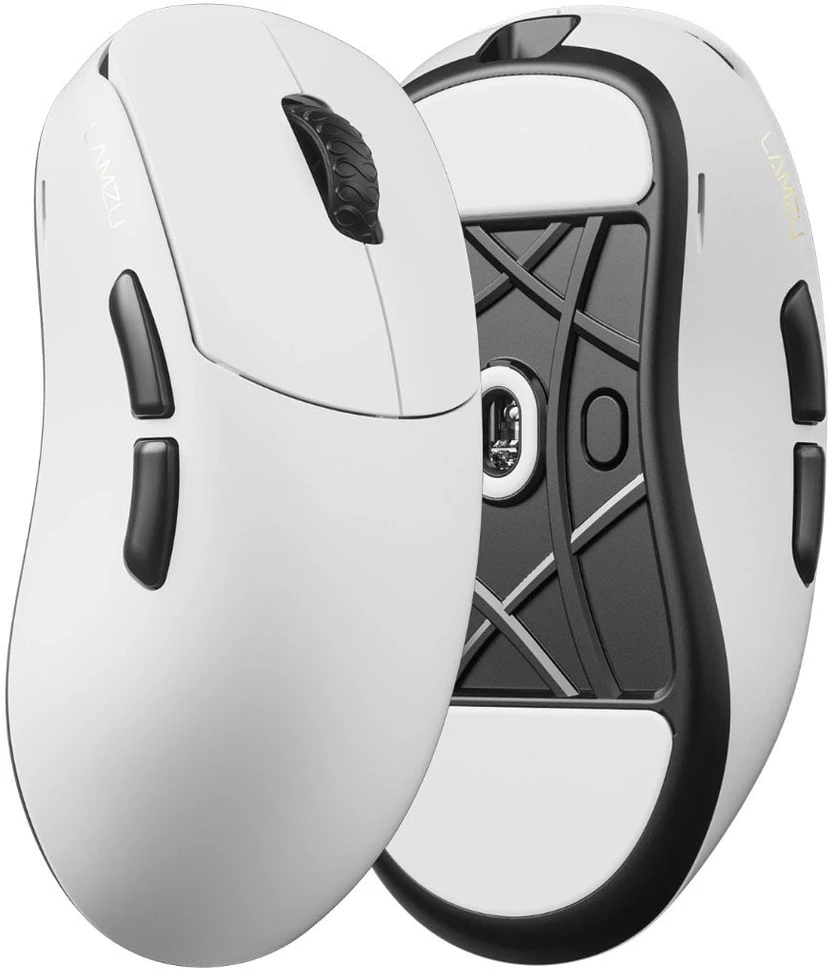 Lamzu Thorn Wireless V2 žaidimų pelė, 8,000Hz – balta