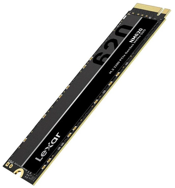 Kietasis vidinis diskas Lexar M.2 NVMe SSD LNM620 1000 GB, SSD form factor M.2 2280, SSD sąsaja PCIe Gen3x4, Rašymo greitis 3000 MB/s, Skaitymo greitis 3300 MB/s