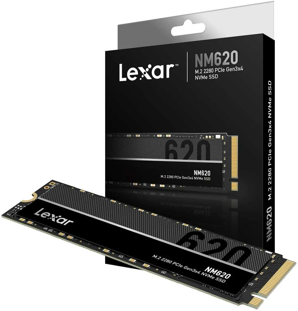 Kietasis vidinis diskas Lexar M.2 NVMe SSD LNM620 1000 GB, SSD form factor M.2 2280, SSD sąsaja PCIe Gen3x4, Rašymo greitis 3000 MB/s, Skaitymo greitis 3300 MB/s