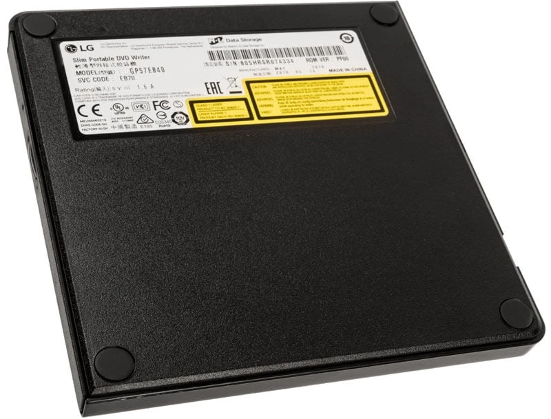 LG H.L duomenų saugykla | Itin plonas nešiojamasis DVD rašiklis | GP57EB40 | Sąsaja USB 2.0 | DVD±R/RW | CD skaitymo greitis 24 x | CD įrašymo greitis 24 x | Juodas | Stalinis kompiuteris / Nešiojamasis kompiuteris