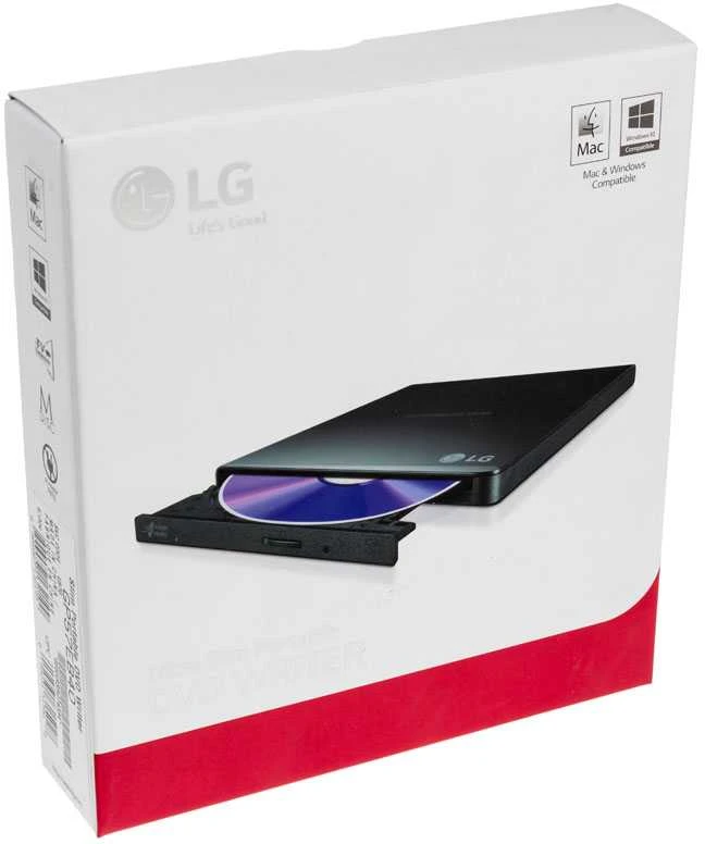 LG H.L duomenų saugykla | Itin plonas nešiojamasis DVD rašiklis | GP57EB40 | Sąsaja USB 2.0 | DVD±R/RW | CD skaitymo greitis 24 x | CD įrašymo greitis 24 x | Juodas | Stalinis kompiuteris / Nešiojamasis kompiuteris