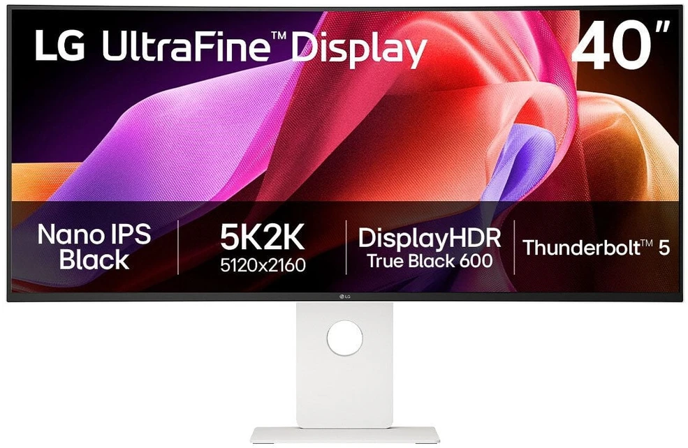 Monitorius „LG UltraFine 40U990A-W“ – 5K2K | Nano IPS juodas | „Thunderbolt 5“ | HDR 600
