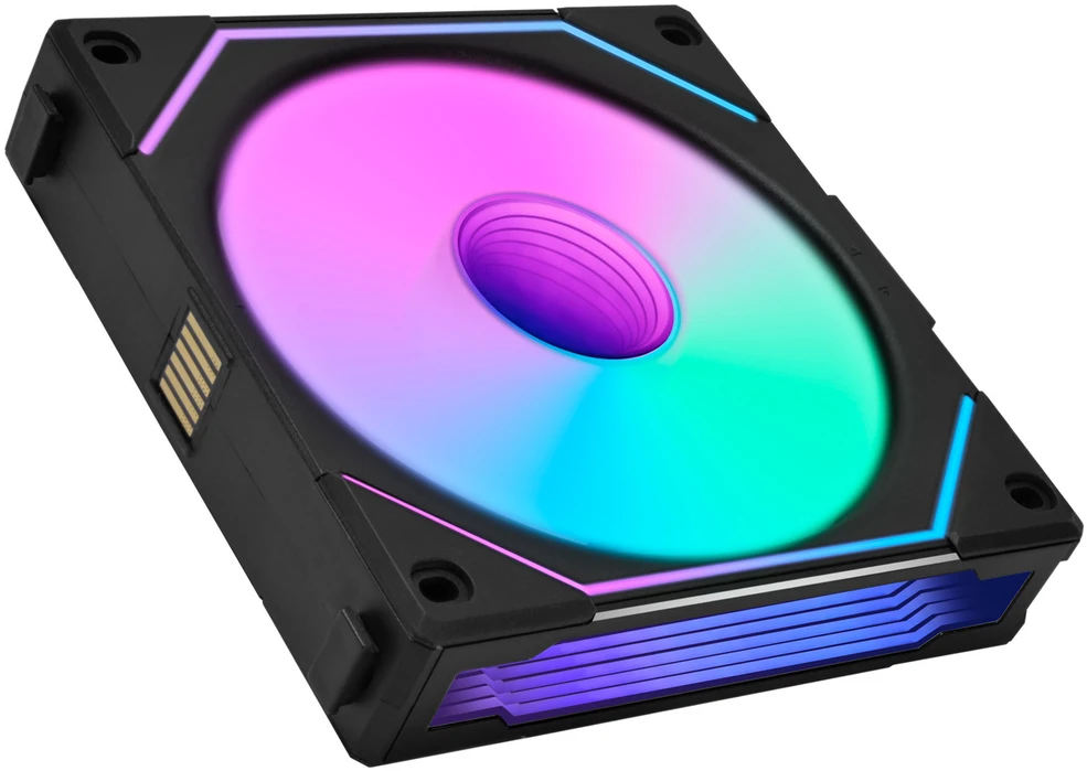 Lian Li "Complete Build Kit" UNI FAN SL-INF 120 ARGB Reverse Blade PWM Fans, Pack of 6 - 120mm, Juodas