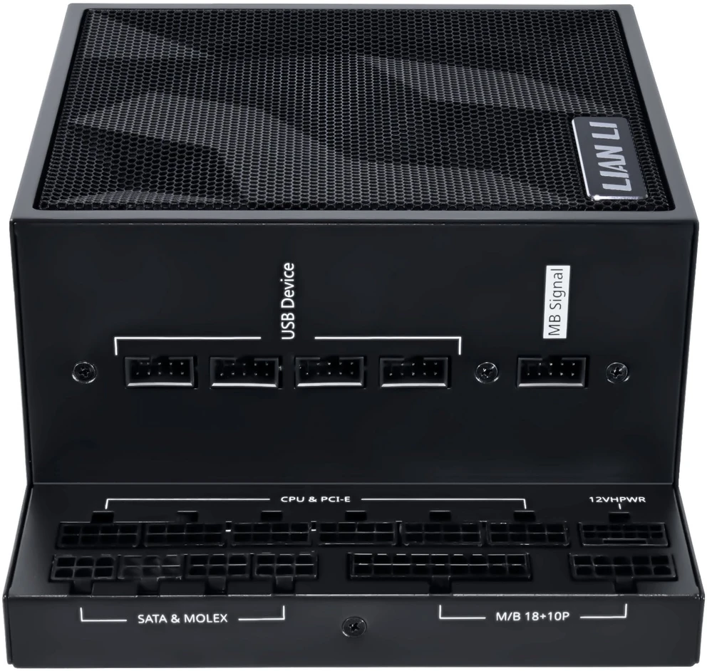 Lian Li EDGE EG0850 80 PLUS Platinum maitinimo šaltinis, PCIe 5.1, ATX 3.1 × 850, Juodas