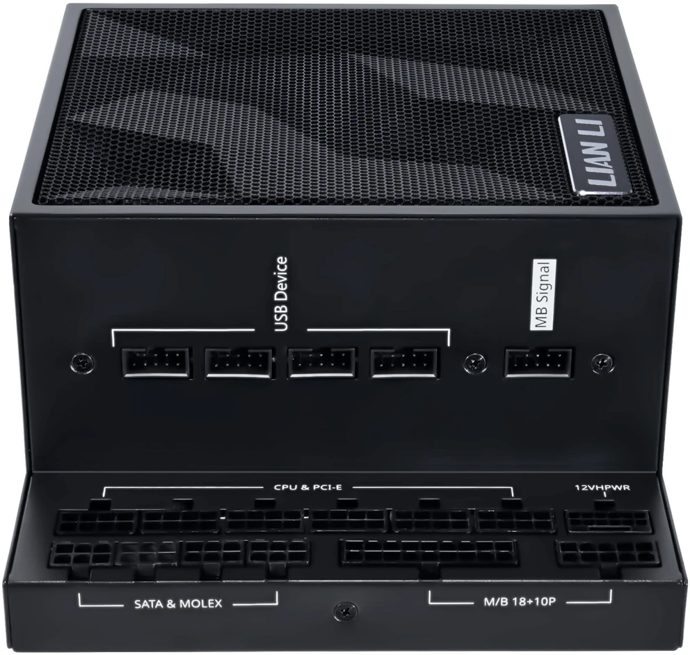 Lian Li EDGE EG1000 80 PLUS Platinum PSU, PCIe 5.1, ATX 3.1 – 1000 Watt, juodos spalvos