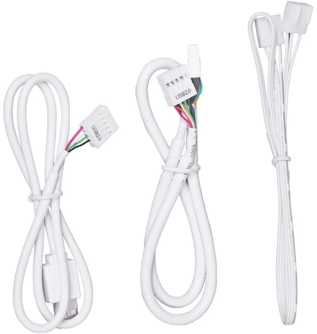 Lian Li EDGE HUB, 4x USB, 6x PWM – baltos spalvos