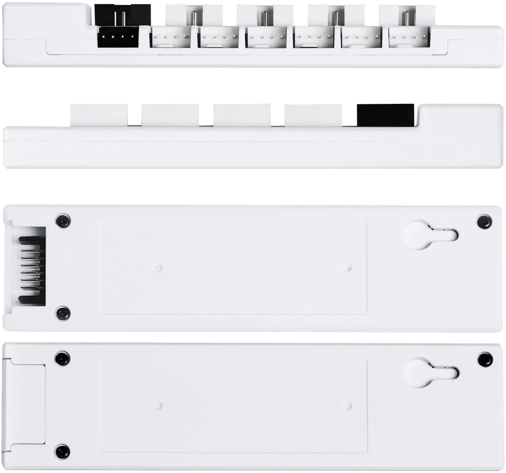 Lian Li EDGE HUB, 4x USB, 6x PWM – baltos spalvos