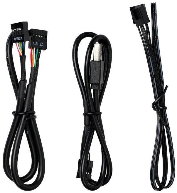 Lian Li EDGE HUB, 4x USB, 6x PWM – juodas
