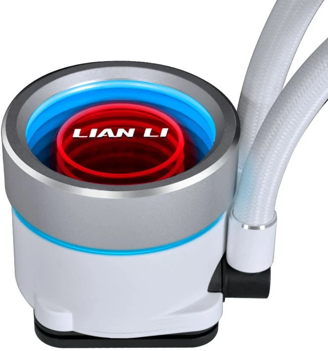 Lian Li GALAHAD II 360 Trinity AiO Vanduo Cooler, ARGB – baltos spalvos