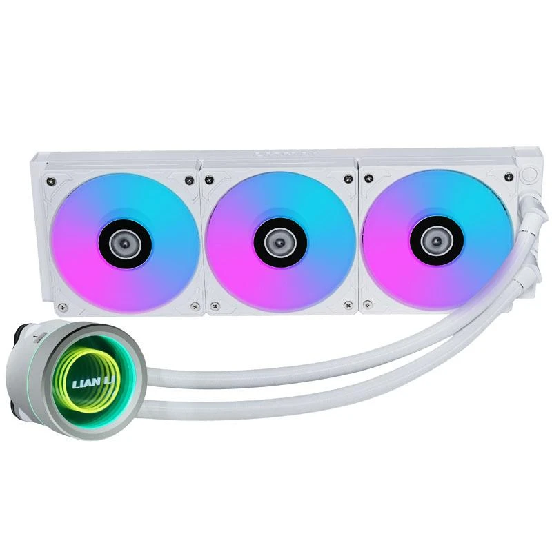 Lian Li Galahad II 360 baltas aušintuvas su RGB apšvietimu