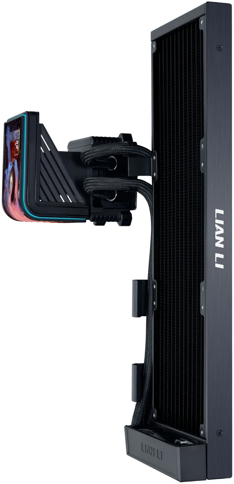 Lian Li HydroShift II OLED Curved 360 Fanless AiO Vanduo Cooling, 360 mm, OLED Ekranas – juodas
