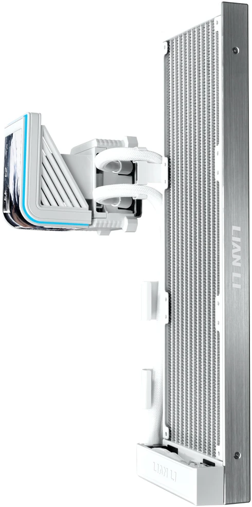 Lian Li HydroShift II OLED Curved 360 Fanless AiO Vanduo Cooling, 360 mm, OLED Ekranas – Baltas