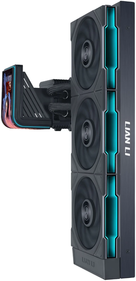 Lian Li HydroShift II OLED Curved 360 UNI FAN TL AiO Vanduo Cooling, 360 mm, OLED ekranai, TL-FLEX ventiliatoriai – Jude