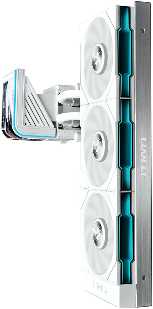 Lian Li HydroShift II OLED Curved 360 UNI FAN TL AiO Vanduo Cooling, 360 mm, OLED Ekranas, TL-FLEX Fans & Baltas