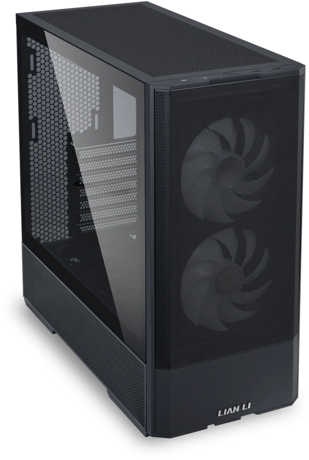 Lian Li LANCOOL 207 PC kompiuterio korpusas, Midi-Tower, ATX, Tempered Glass – juodos spalvos