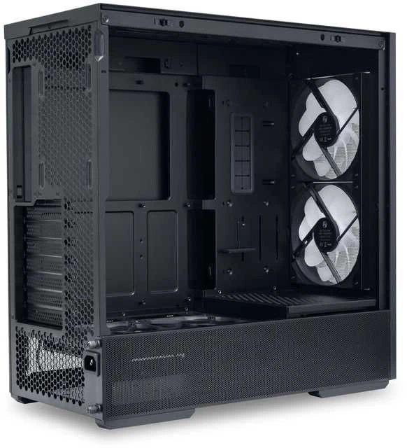 Lian Li LANCOOL 207 PC kompiuterio korpusas, Midi-Tower, ATX, Tempered Glass – juodos spalvos