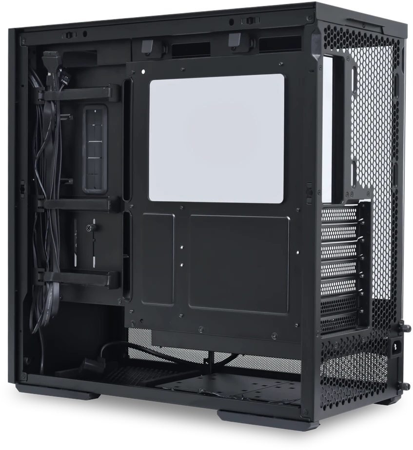 Lian Li LANCOOL 207 PC kompiuterio korpusas, Midi-Tower, ATX, Tempered Glass – juodos spalvos