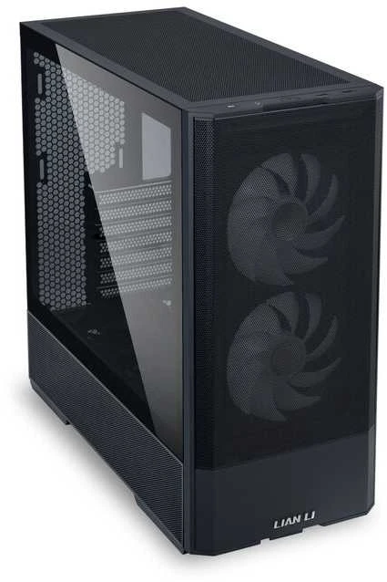 Lian Li LANCOOL 207 PC kompiuterio korpusas, Midi-Tower, ATX, Tempered Glass – juodos spalvos
