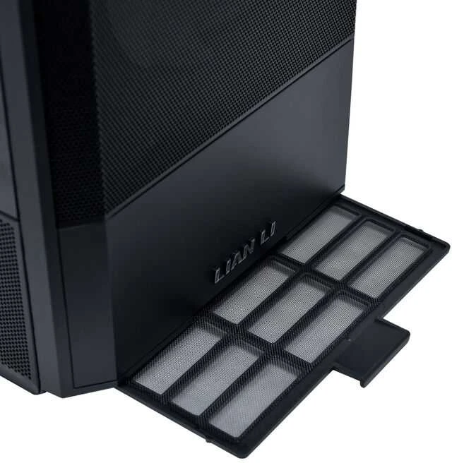 Lian Li LANCOOL 207 PC kompiuterio korpusas, Midi-Tower, ATX, Tempered Glass – juodos spalvos