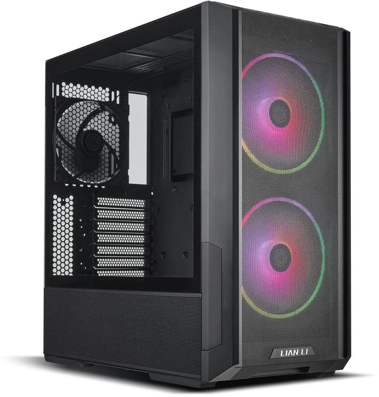 Lian Li LANCOOL 216 kompiuterio korpuso rinkinys + HYDROSHIFT II LCD-S 360TL AiO + – juodas