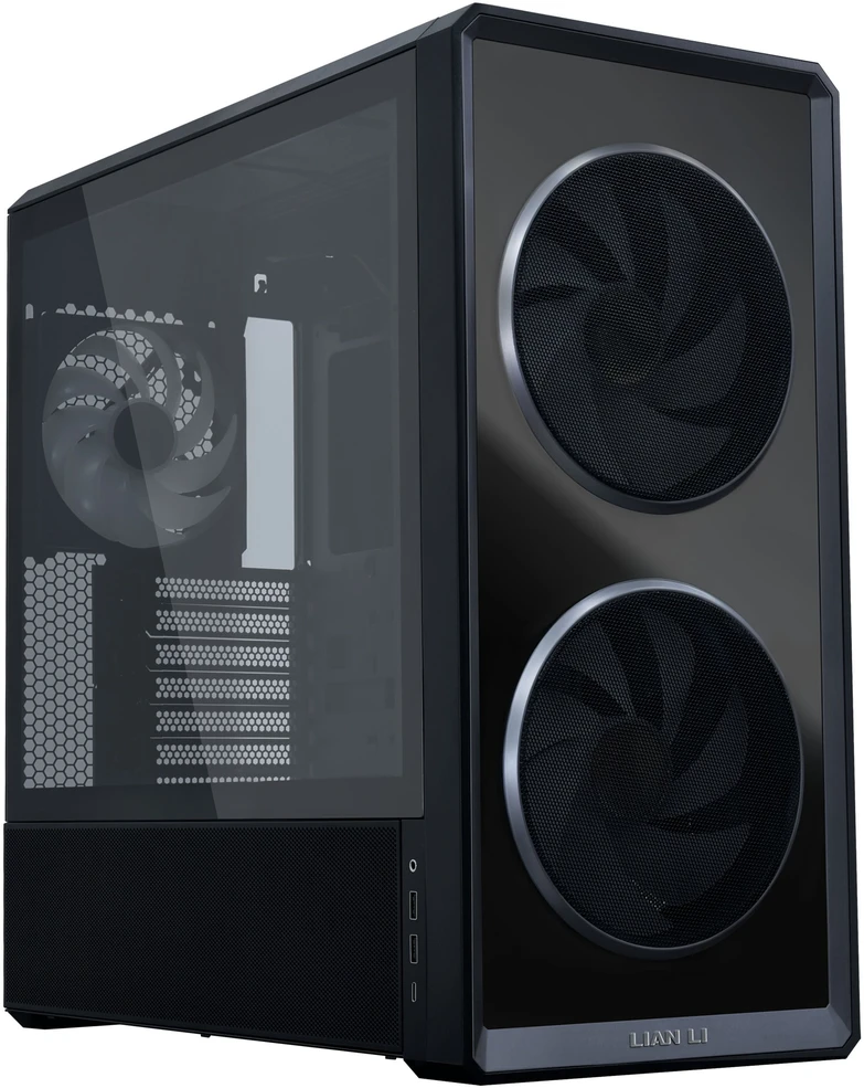 Lian Li LANCOOL 217 INF PC Case Bundle + 3x UNI FAN SL-INF 120 Reverse Blade Fans - Juodas