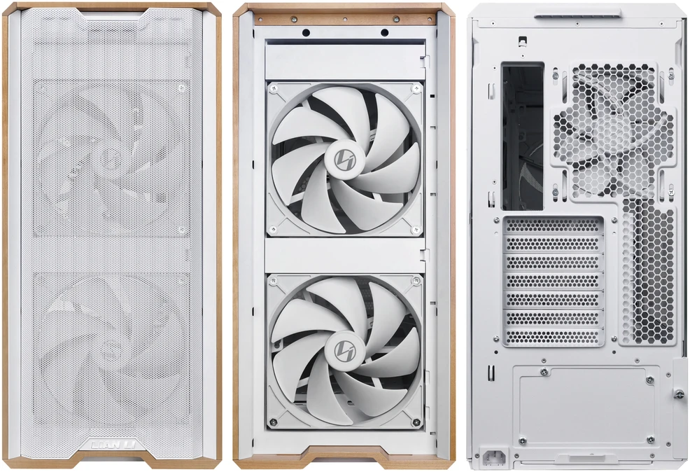 Lian Li LANCOOL 217 PC-kompiuterio korpusas, Midi-Tower, ATX, Tempered Glass – baltos spalvos