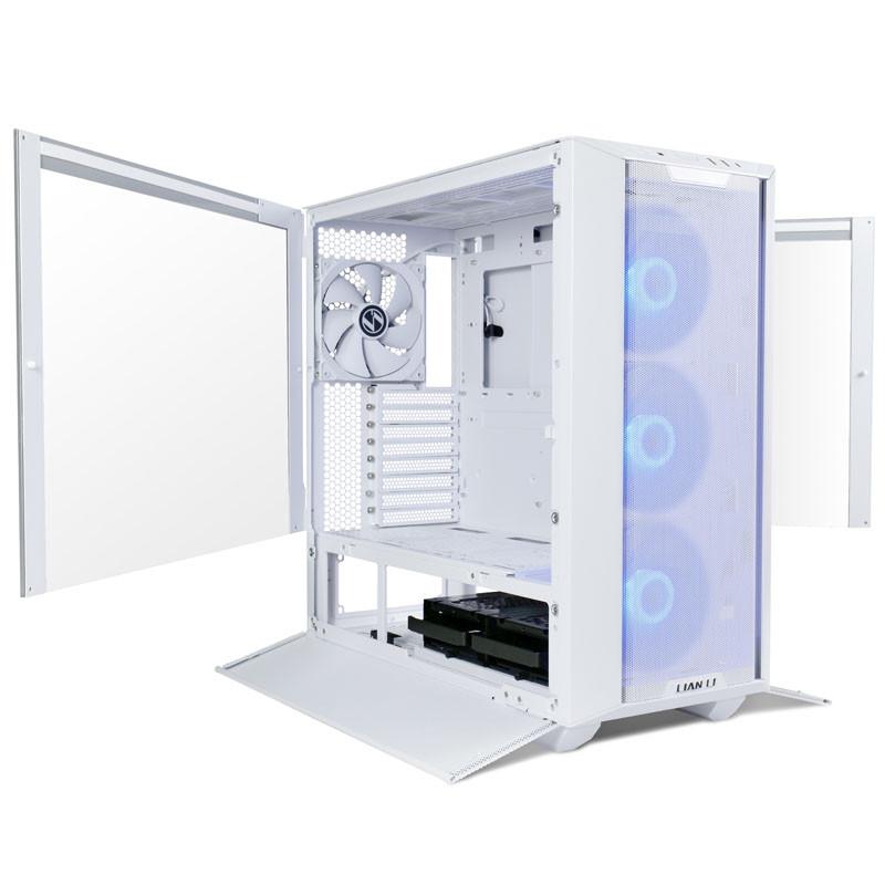Lian Li LANCOOL III E-ATX korpusas, midi tower, RGB - baltas