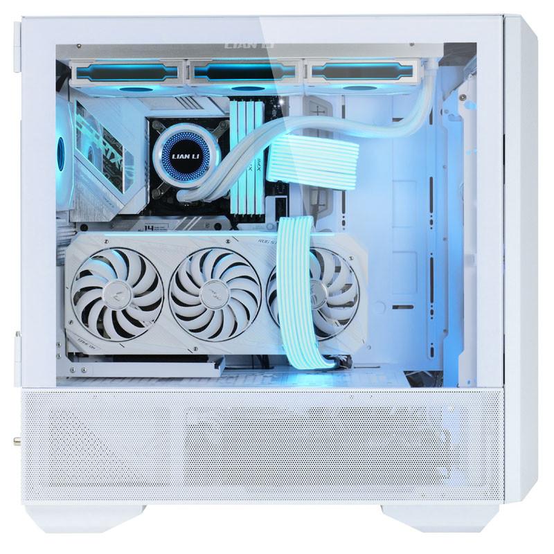 Lian Li LANCOOL III E-ATX korpusas, midi tower, RGB - baltas