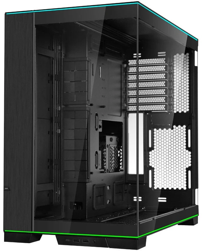 Lian Li O11 Dynamic EVO RGB PC Case Bundle, Mid-Tower, ARGB, Tempered Glass + 3x UNI FAN SL-INF - Juodas