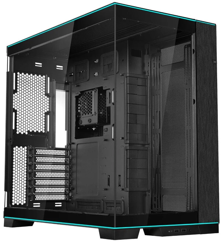 Lian Li O11 Dynamic EVO RGB PC Case Bundle, Mid-Tower, ARGB, Tempered Glass + 3x UNI FAN SL-INF - Juodas
