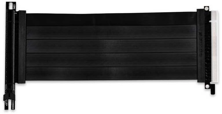 Lian Li O11 Dynamic Mini + Mini Riser plokštė - PCIe 4.0, juoda