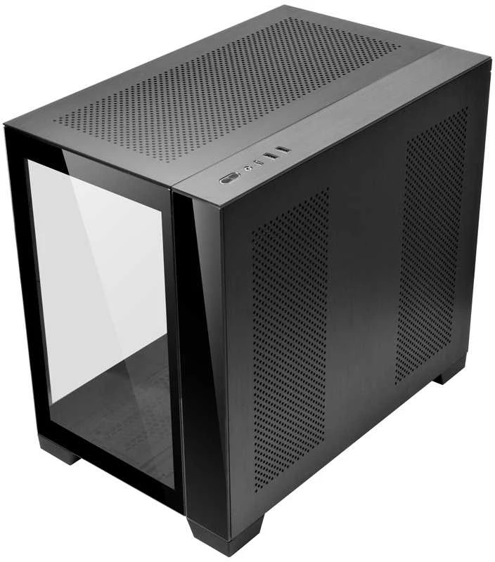 Lian Li O11 Dynamic Mini + Mini Riser plokštė - PCIe 4.0, juoda