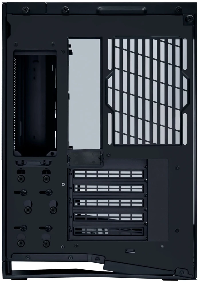 Lian Li O11 Dynamic Mini V2 "Flow" UNI FAN SL INF Edition - juodas - 5x UNI FAN SL-INF 120 ARGB Reverse Blade PWM fans - 120mm (Including controller)