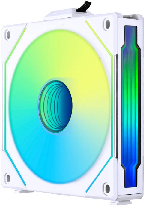 Lian Li O11 Vision Compact – balta + 3x UNI FAN SL-INF 120 ARGB Reverse Blade PWM ventiliatoriai – 120mm