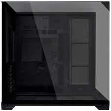 Lian Li O11 Vision Compact PC-Gehäuse Bundle + HydroShift II LCD-S 360TL AiO + 3x UNI FAN SL-INF 120 Reverse Blade Lüfter - juodas