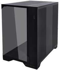 Lian Li O11 Vision Compact PC-Gehäuse Bundle + HydroShift II LCD-S 360TL AiO + 3x UNI FAN SL-INF 120 Reverse Blade Lüfter - juodas