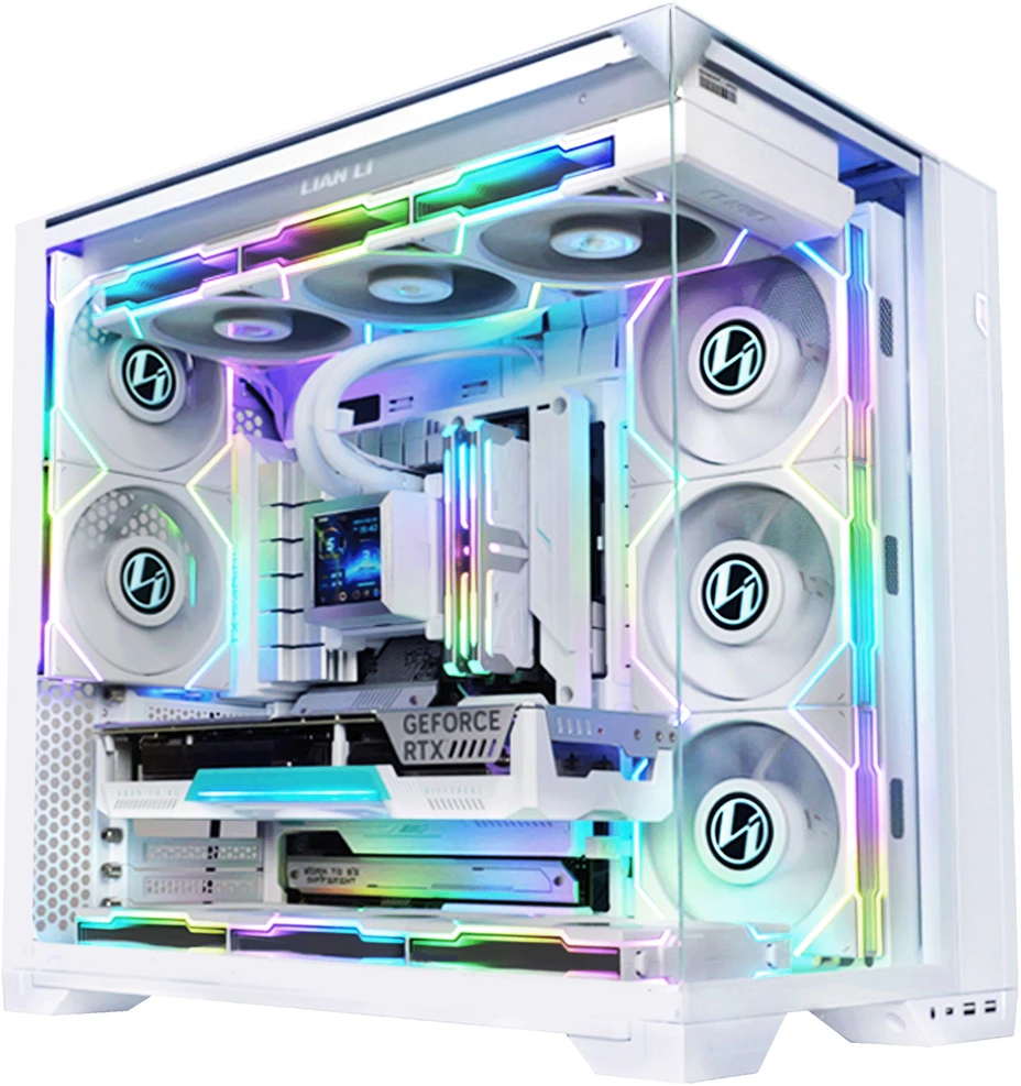 Lian Li O11 Vision Compact korpuso rinkinys + HydroShift II LCD-S 360TL AiO - balta