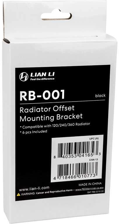 Lian Li RB-001X radiatoriaus laikiklis, skirtas O11D Mini ir O11 Air Mini