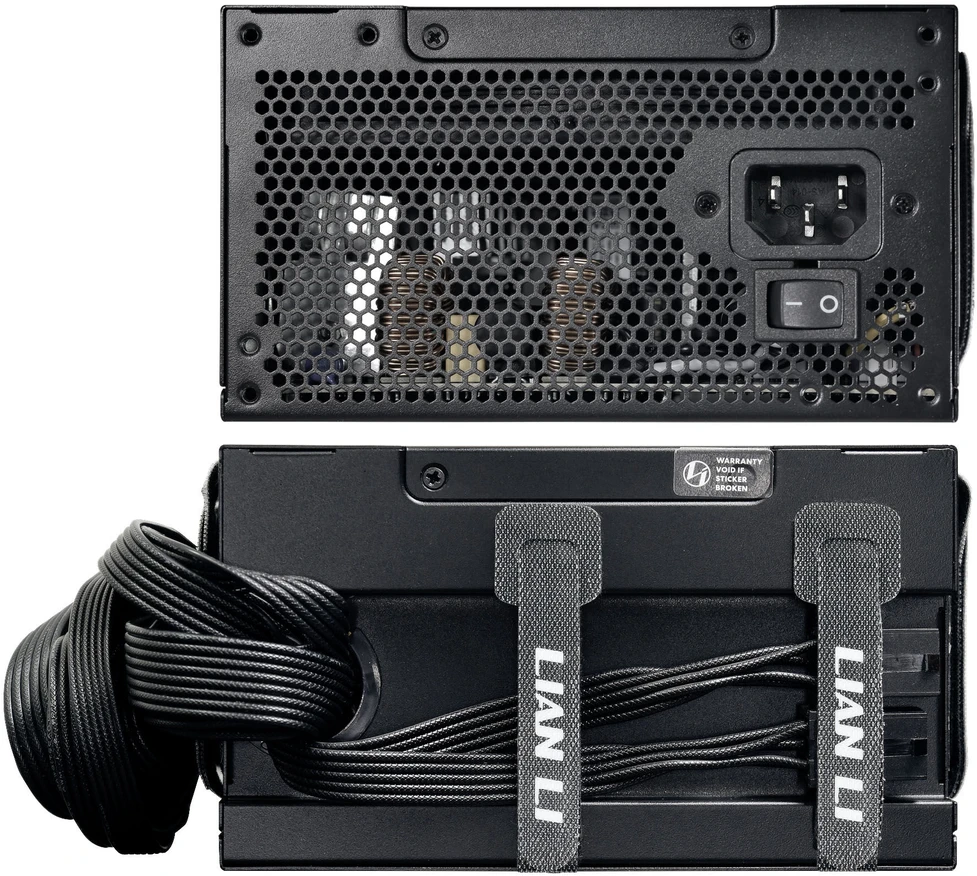 Lian Li RB serijos 80 PLUS Bronze maitinimo šaltinis, pusiau modulinis, PCIe 5.1, ATX 3.1 × 650 vatų, juodas