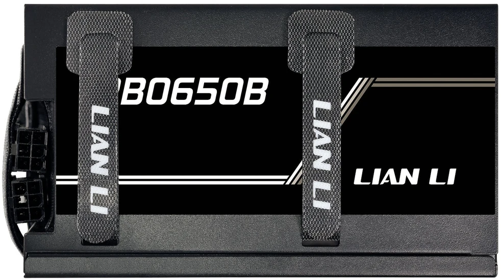 Lian Li RB serijos 80 PLUS Bronze maitinimo šaltinis, pusiau modulinis, PCIe 5.1, ATX 3.1 × 650 vatų, juodas