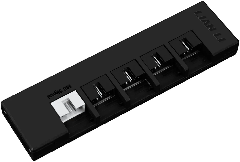 Lian Li RS serijos 80 PLUS Gold maitinimo šaltinis, ATX 3.1, modulinis · 1200 vatų, su RS šakotuvu, juodas