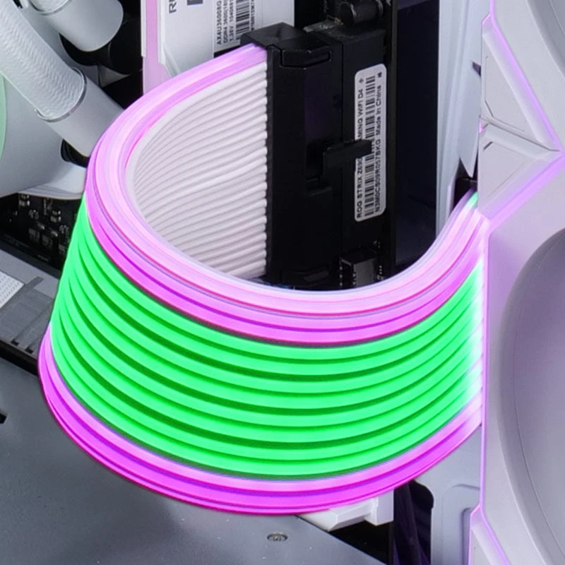 Lian Li Strimer Wireless 24-Pin RGB Motherboard Cable + Controller + Strimer Wireless 12V-2x6 GPU Cable Wide