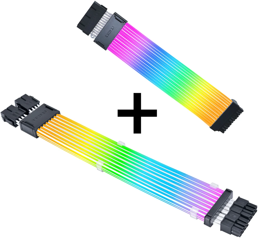 Lian Li Strimer Wireless 24-Pin RGB Motherboard Cable + Controller + 2x 8-Pin CPU Cables