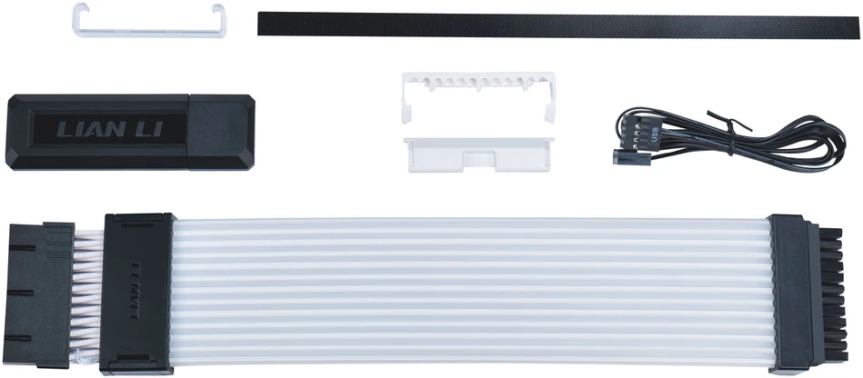 Lian Li Strimer Wireless 24-Pin RGB Motherboard Cable + Controller + Strimer Wireless 12V-2x6 GPU Cable Wide