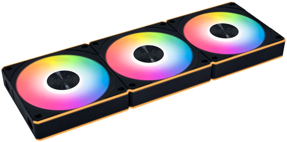 Lian Li UNI FAN CL Wireless korpuso ventiliatorius, 3er-Pack – 120mm, juodos spalvos