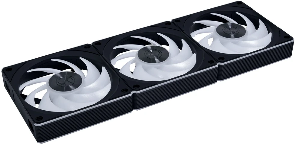 Lian Li UNI FAN CL Wireless korpuso ventiliatorius, 3er-Pack – 120mm, juodos spalvos