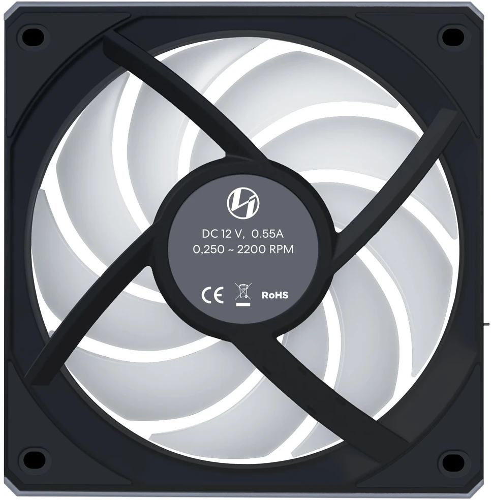Lian Li UNI FAN CL Wireless Reverse korpuso ventiliatorius – 120mm, juodos spalvos
