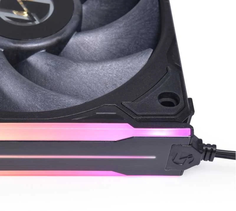 Lian Li UNI FAN P28 Side ARGB Strip, Triple Pack – juodos spalvos