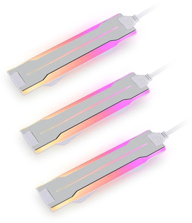 Lian Li UNI FAN P28 Side ARGB Strip, Triple Pack – baltos spalvos